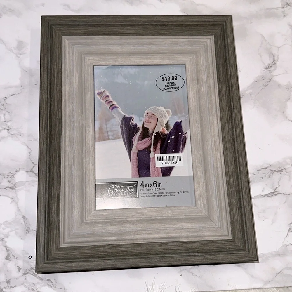 Gray Wooden Picture Frame